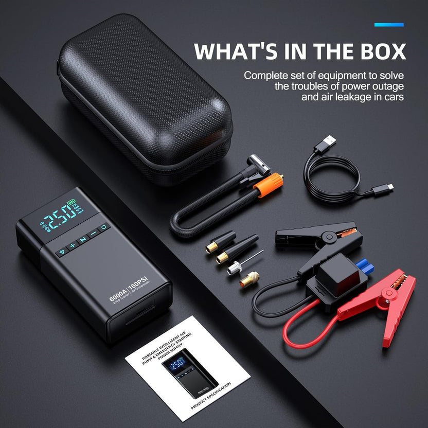 0-in-1 Portable Car Battery Jump Starter